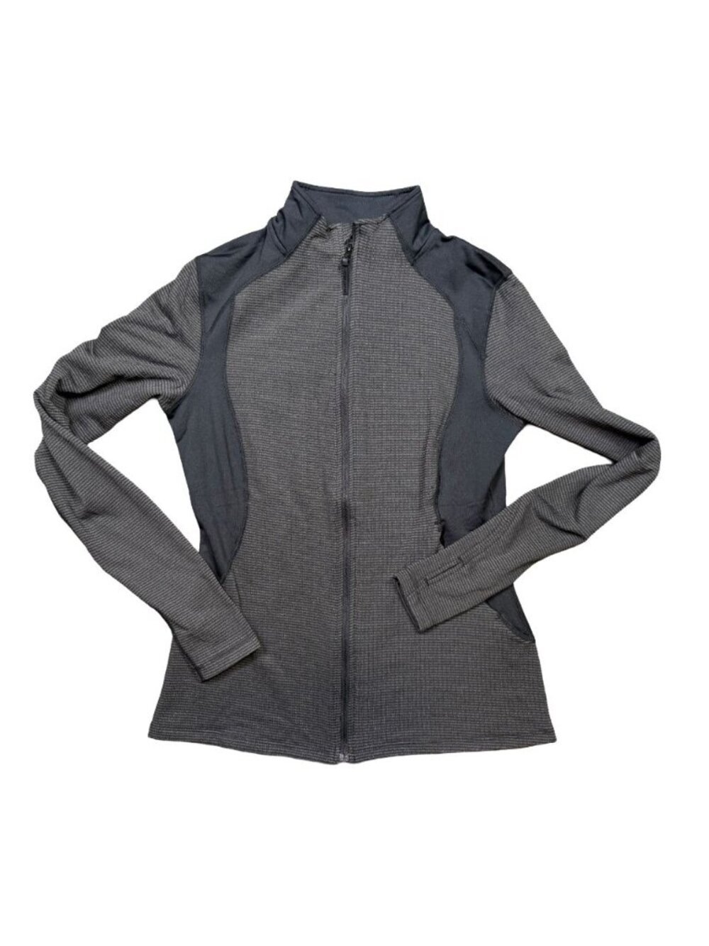 Terramar ClimaSense C-Suite Fusion Full Zip Jacket Women's Small Gray Black